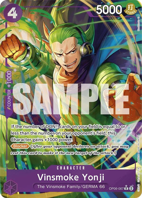 Vinsmoke Yonji (OP06-067) (Alternate Art) (OP06-067) (PRB-01)