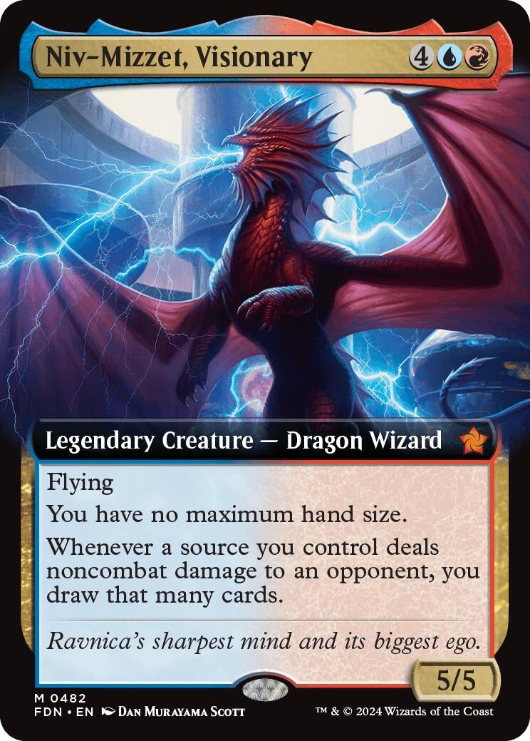Niv-Mizzet, Visionary (Extended Art) (482) (FDN)