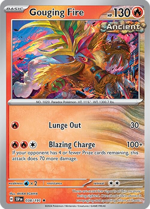 Image for Gouging Fire (038/191) (SSP) - Pokemon