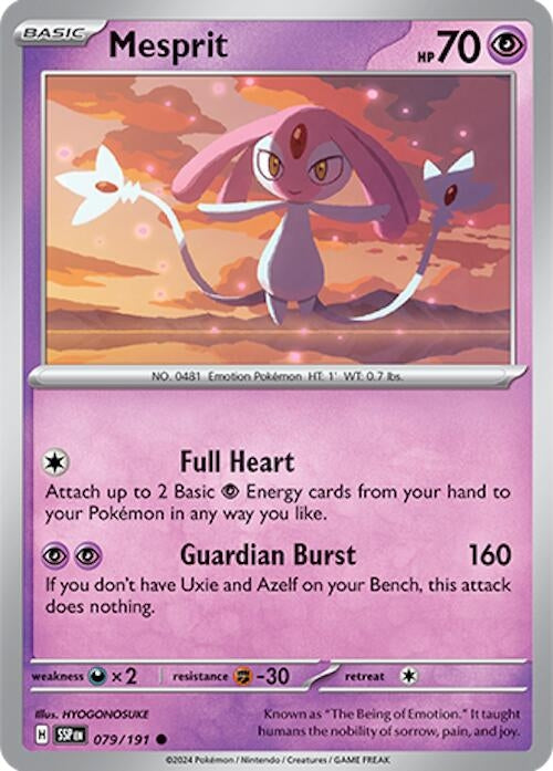 Image for Mesprit (079/191) (SSP) - Pokemon