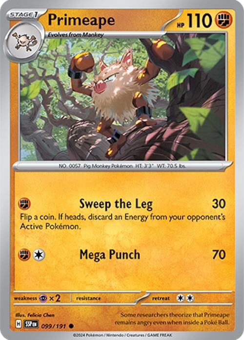 Image for Primeape (099/191) (SSP) - Pokemon