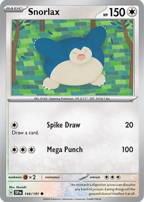 Image for Snorlax (144/191) (SSP) - Pokemon