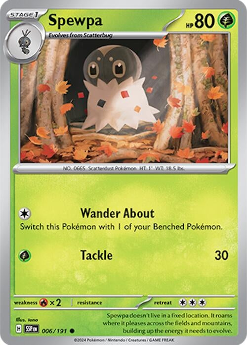 Image for Spewpa (006/191) (SSP) - Pokemon