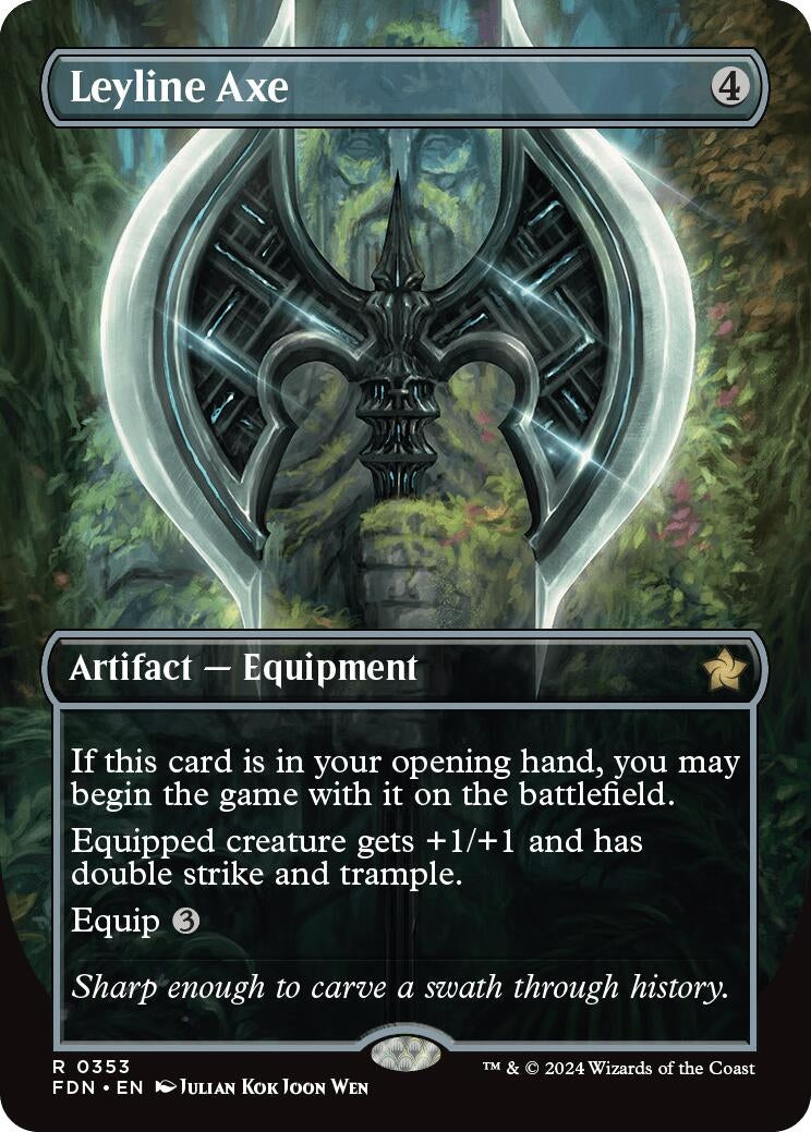 Leyline Axe (Borderless) (353) (FDN)