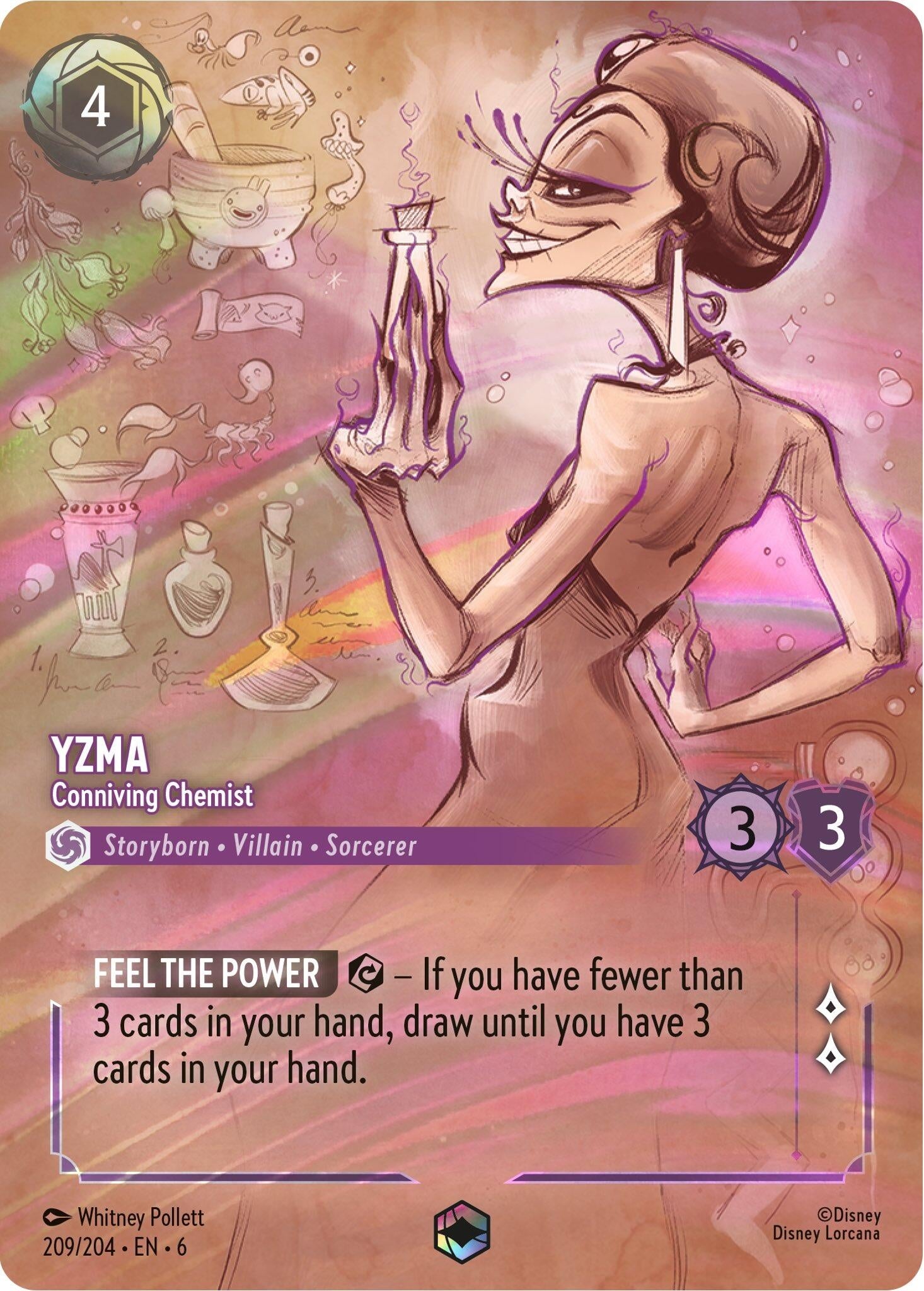 Yzma - Conniving Chemist (Enchanted) (209/204) (6)