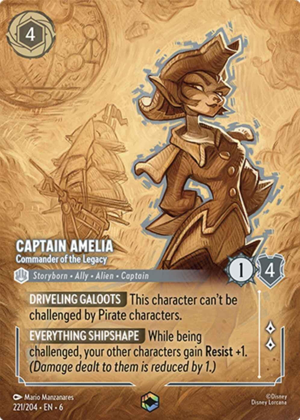 Captain Amelia - Commander of the Legacy (Enchanted) (221/204) (6)