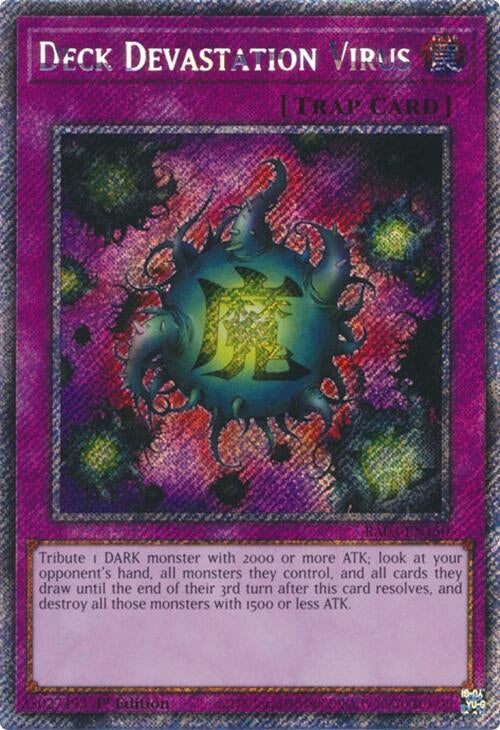 Deck Devastation Virus (Platinum Secret Rare) (RA03-EN150) (RA03)