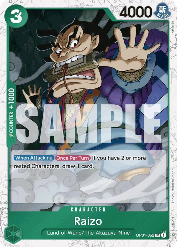 Raizo (Jolly Roger Foil) (OP01-052) (PRB-01)