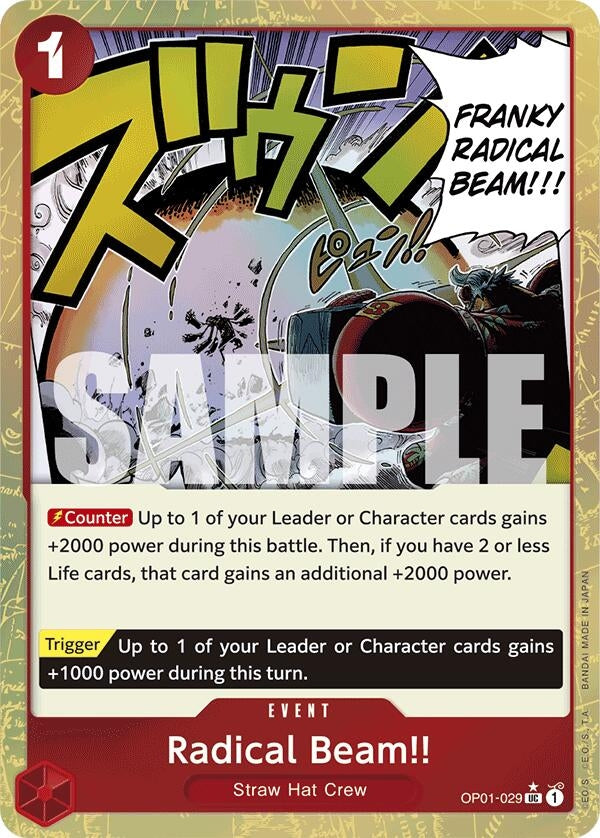Radical Beam!! (Textured Foil) (OP01-029) (PRB-01)