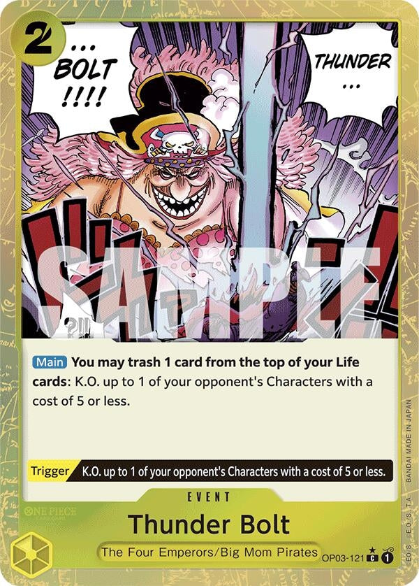 Thunder Bolt (Textured Foil) (OP03-121) (PRB-01)