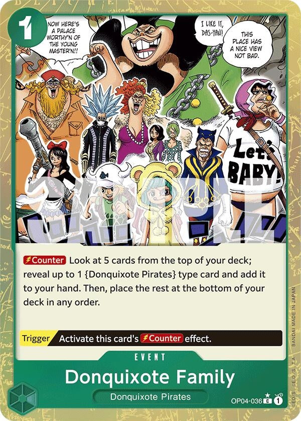 Donquixote Family (Textured Foil) (OP04-036) (PRB-01)