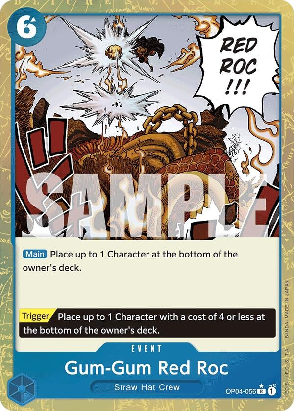 Gum-Gum Red Roc (Textured Foil) (OP04-056) (PRB-01)
