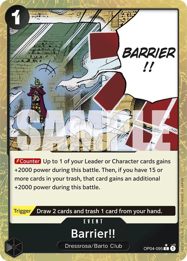 Barrier!! (Textured Foil) (OP04-095) (PRB-01)