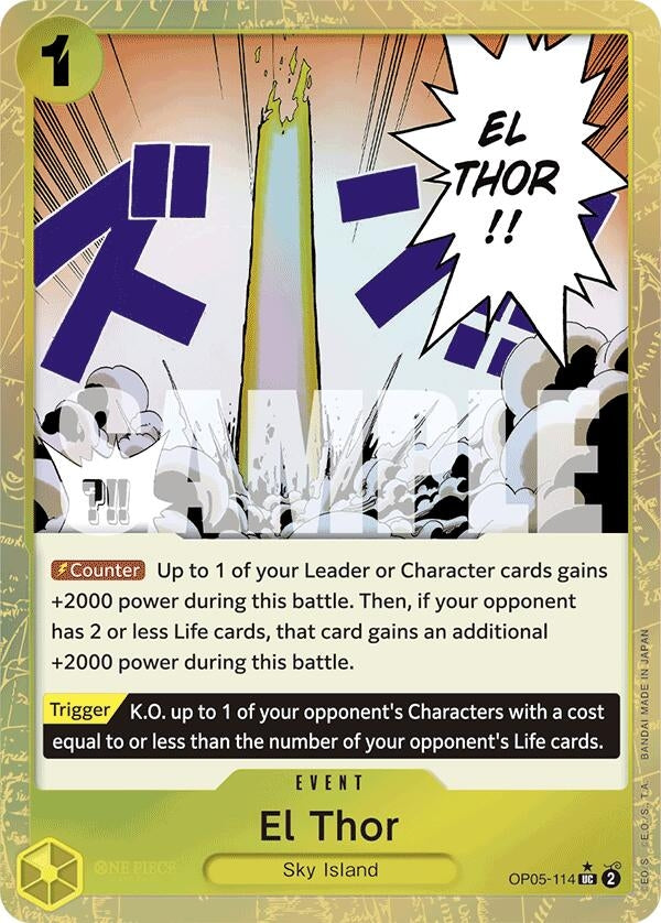El Thor (Textured Foil) (OP05-114) (PRB-01)