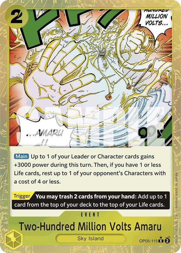 Two-Hundred Million Volts Amaru (Textured Foil) (OP05-115) (PRB-01)