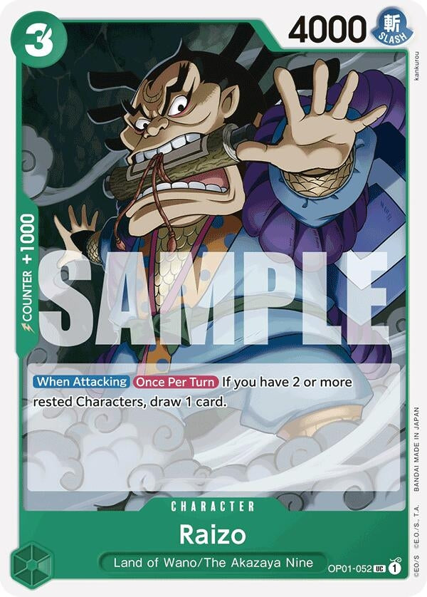 Raizo (Reprint) (OP01-052) (PRB-01)