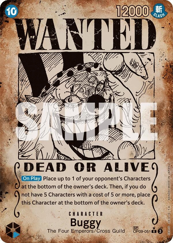 Buggy (051) (Wanted Poster) (OP09-051) (OP09)