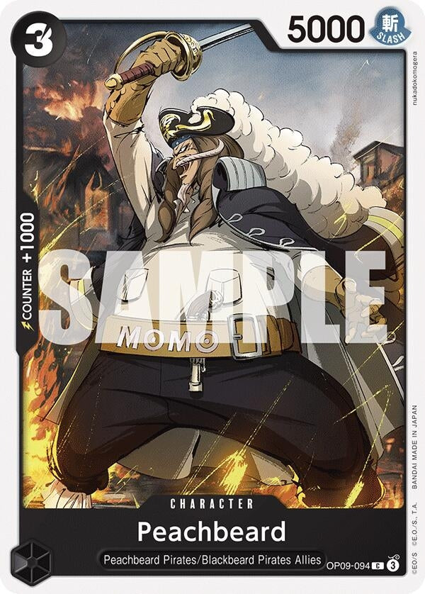 Image for Peachbeard (OP09-094) (OP09) - One Piece Card Game