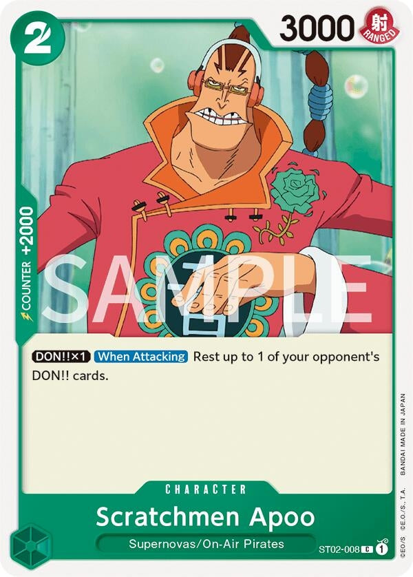 Image for Scratchmen Apoo (ST02-008) (OP-RP) - One Piece Card Game