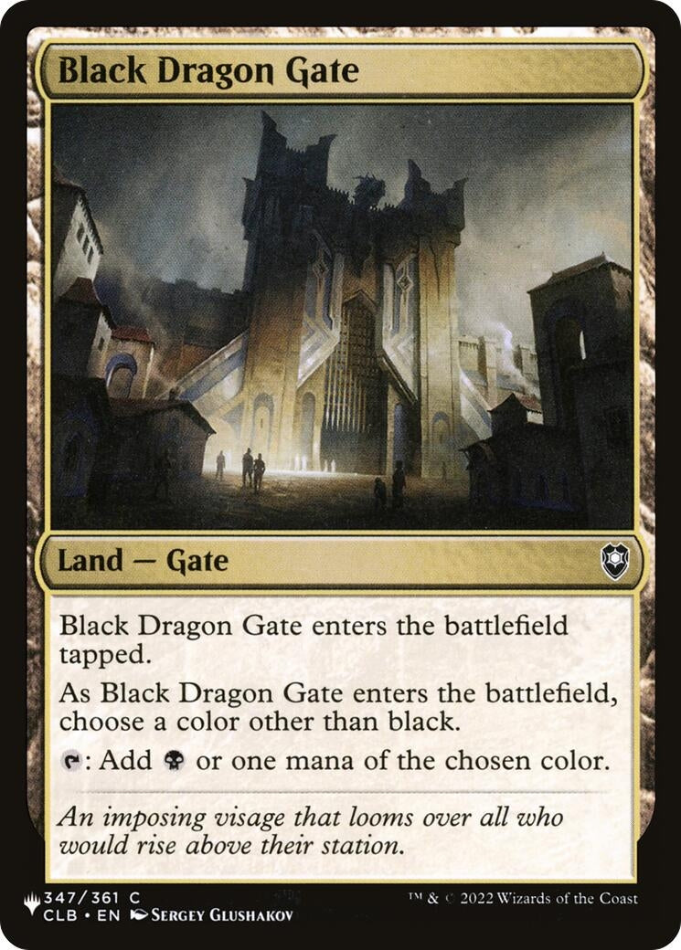 Image for Black Dragon Gate (347/361) (LIST) - Magic: The Gathering