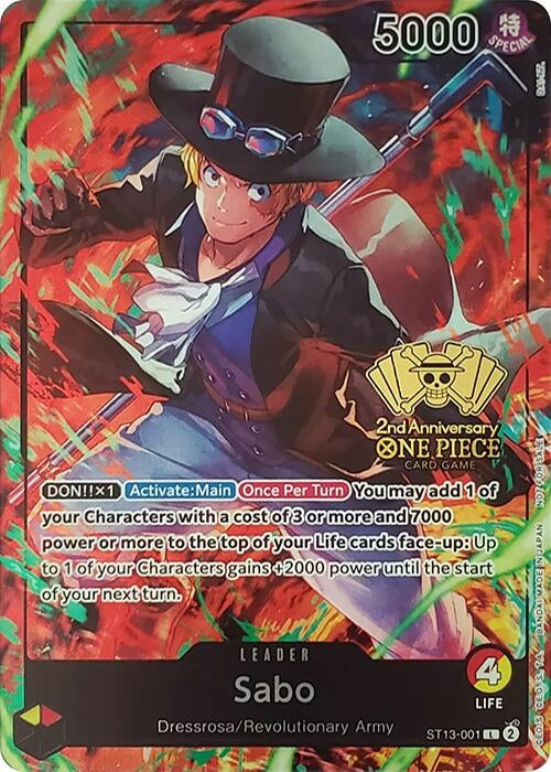 Sabo (2nd Anniversary Tournament) (ST13-001) (OP-PR)