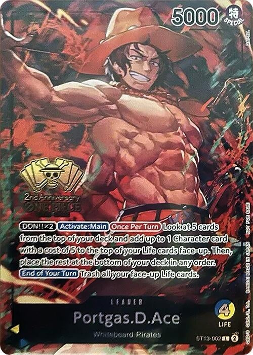 Portgas.D.Ace (2nd Anniversary Tournament) (ST13-002) (OP-PR)