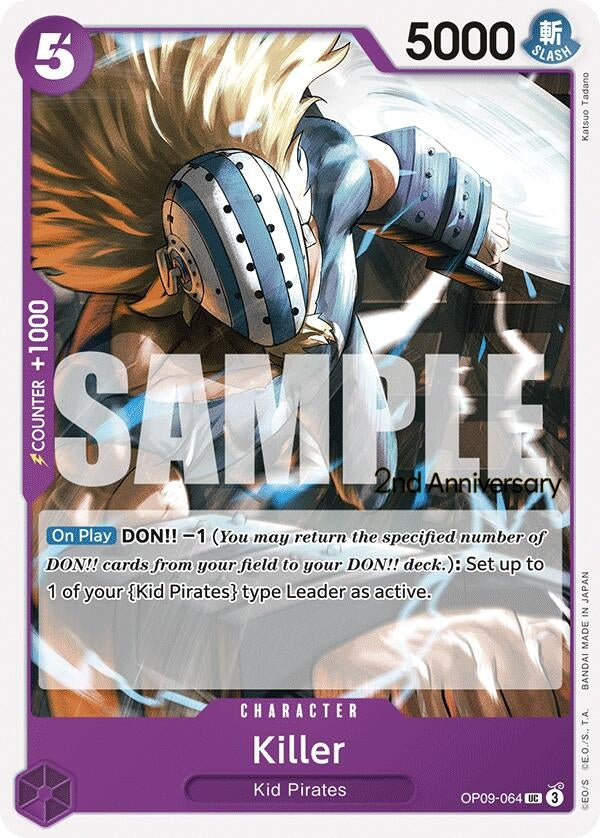 Image for Killer (OP09-064) (OP09 ANN) - One Piece Card Game