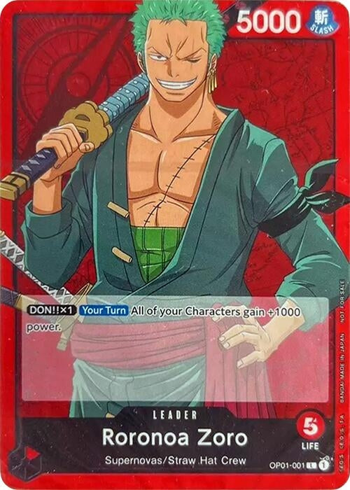 Image for Roronoa Zoro (OP01-001) (OP-DD) - One Piece Card Game