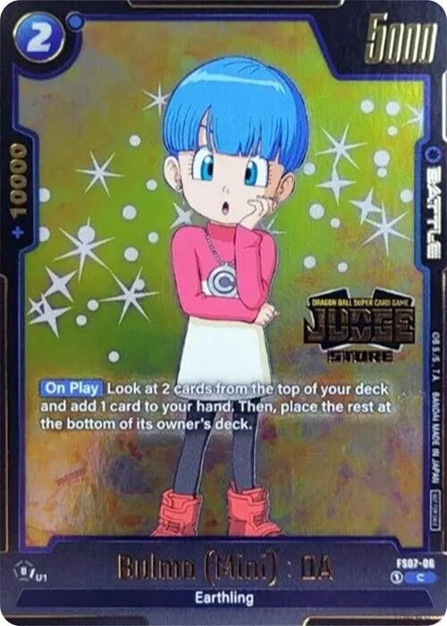 Bulma (Mini) : DA (Judge Pack (Store Judge) 03) (FS07-06) (DBSFW_TPR)
