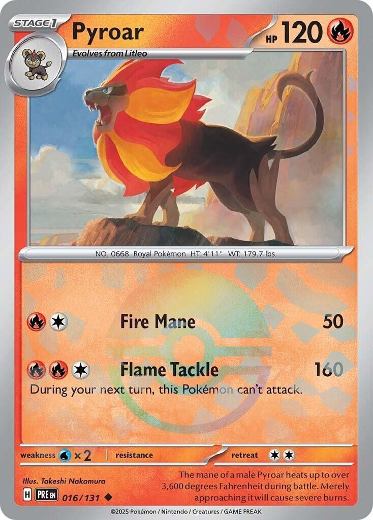 Pyroar (Poke Ball Pattern) (016/131) (PRE)