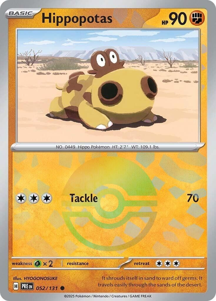 Hippopotas (Poke Ball Pattern) (052/131) (PRE)