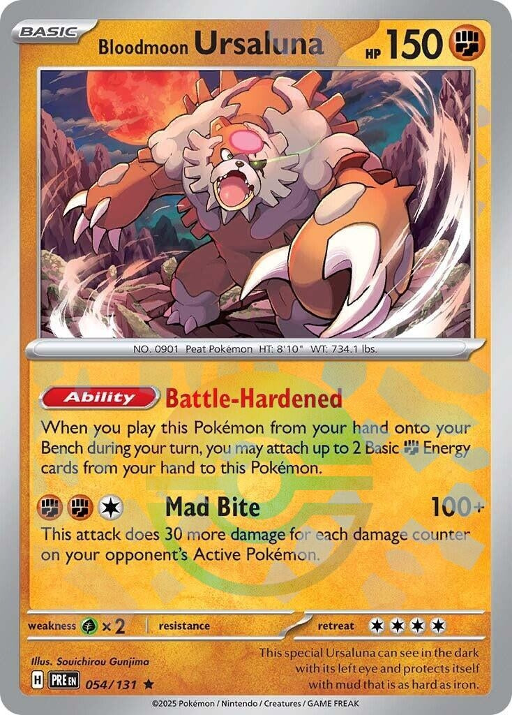 Bloodmoon Ursaluna (Poke Ball Pattern) (054/131) (PRE)