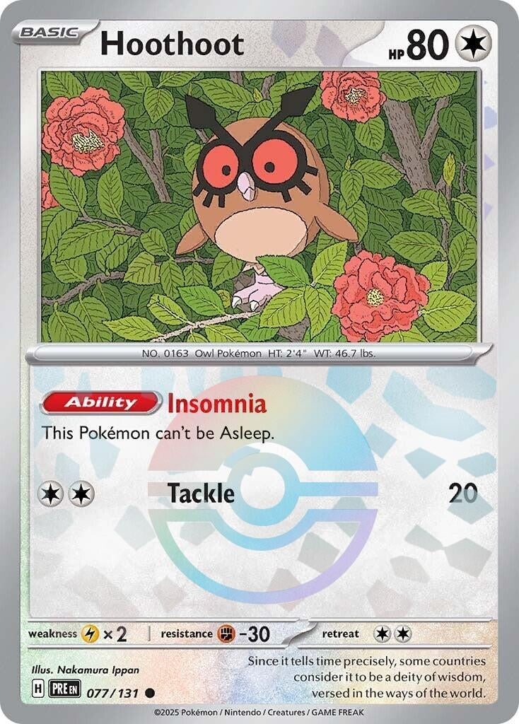 Hoothoot (Poke Ball Pattern) (077/131) (PRE)