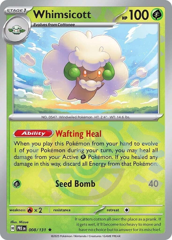 Whimsicott (Master Ball Pattern) (008/131) (PRE)