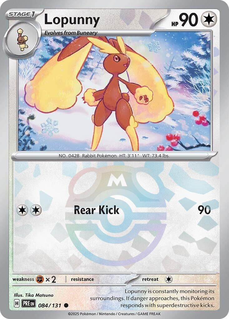 Image for Lopunny (Master Ball Pattern) (084/131) (PRE) - Pokemon