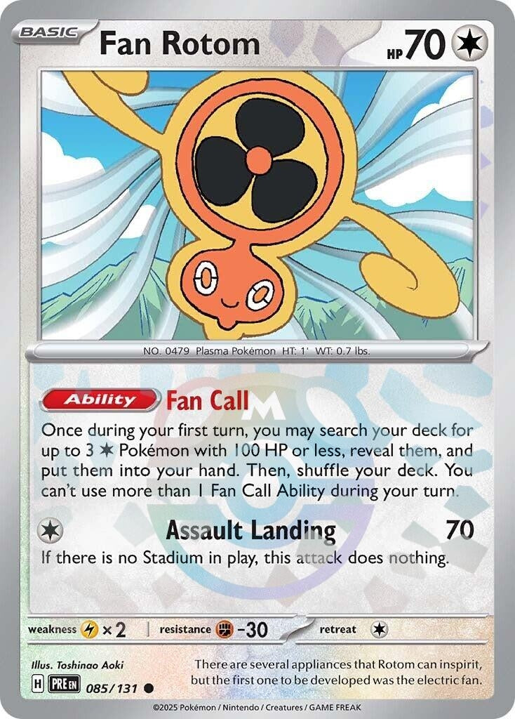 Fan Rotom (Master Ball Pattern) (085/131) (PRE)