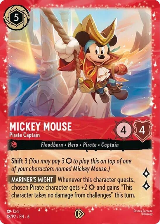 Mickey Mouse - Pirate Captain (18) (DLPC)