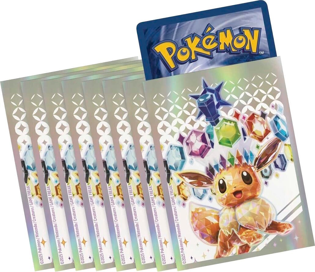 Pokemon TCG: Prismatic Evolutions Elite Trainer Box Card Sleeves - Eevee (65 Pack)
