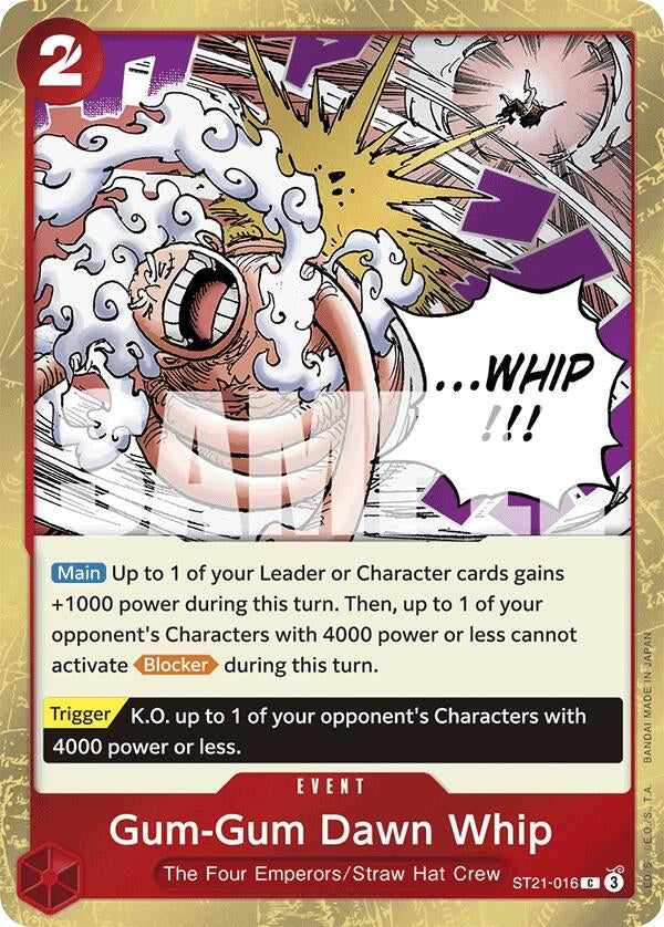 Image for Gum-Gum Dawn Whip (ST21-016) (ST-21) - One Piece Card Game