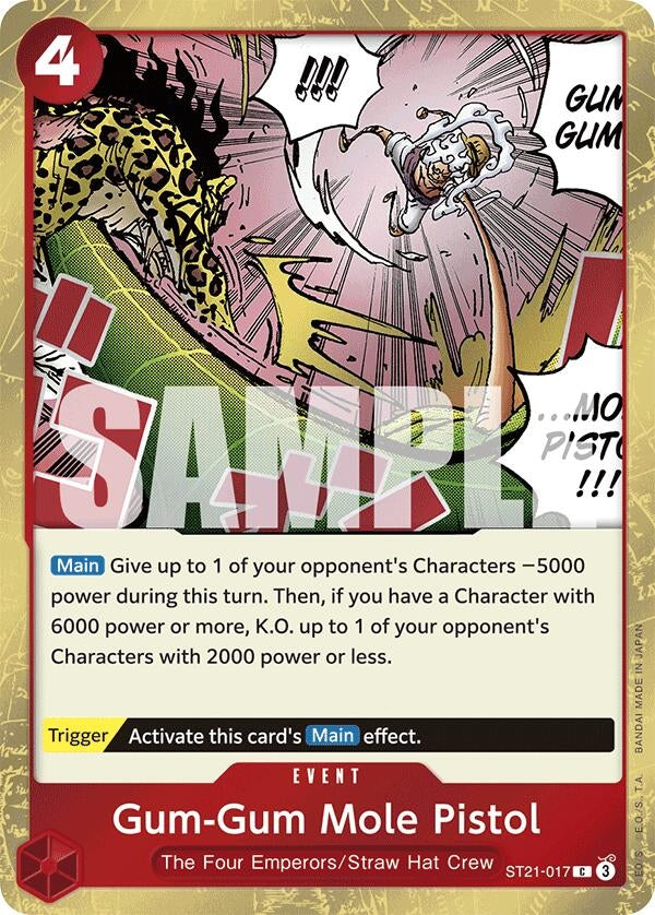Image for Gum-Gum Mole Pistol (ST21-017) (ST-21) - One Piece Card Game