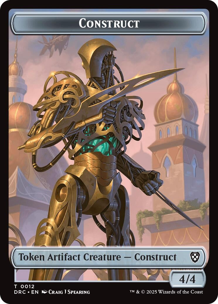 Construct // Golem (0013) Double-Sided Token (12 // 13) (DRC)