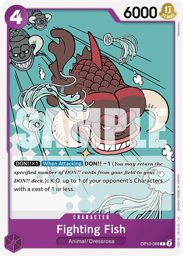 Image for Fighting Fish (OP10-069) (OP10) - One Piece Card Game
