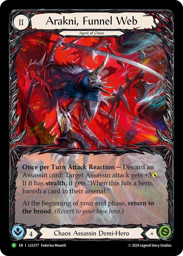 Arakni, Funnel Web (Extended Art) - LGS377 (LGS377) (PR)