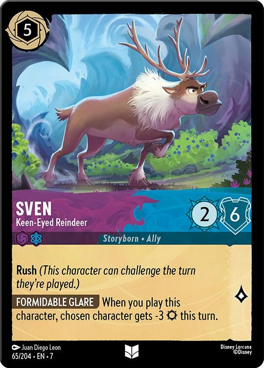Image for Sven - Keen-Eyed Reindeer (65/204) (7) - Disney Lorcana