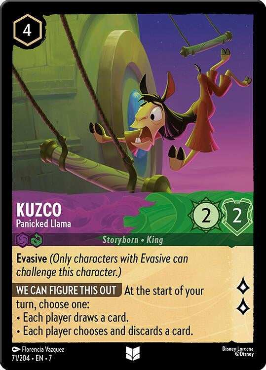 Image for Kuzco - Panicked Llama (71/204) (7) - Disney Lorcana