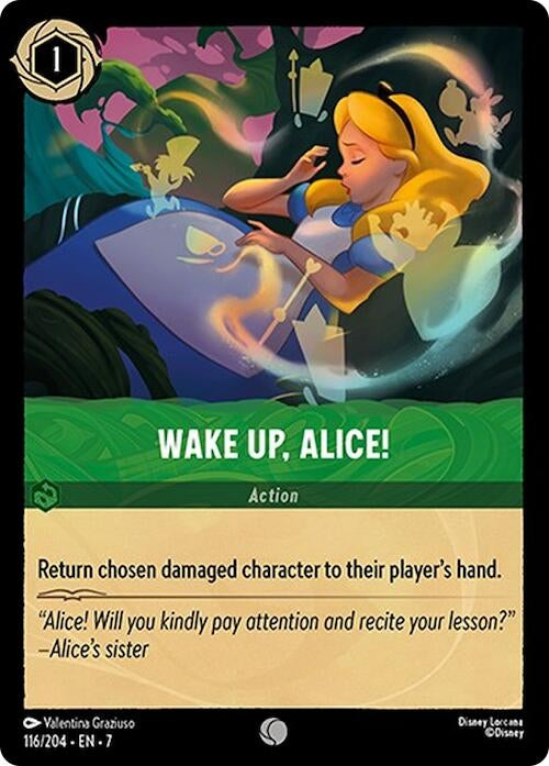 Image for Wake Up, Alice! (116/204) (7) - Disney Lorcana