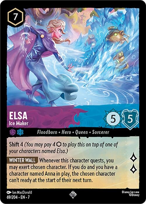 Image for Elsa - Ice Maker (69/204) (7) - Disney Lorcana