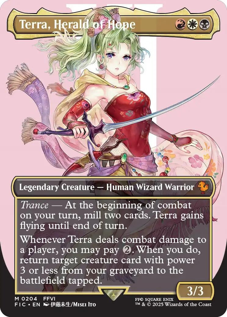 Terra, Herald of Hope (Borderless) (204) (FIC)