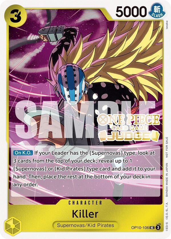 Killer (Judge Pack Vol. 5) (OP10-106) (OP-PR)
