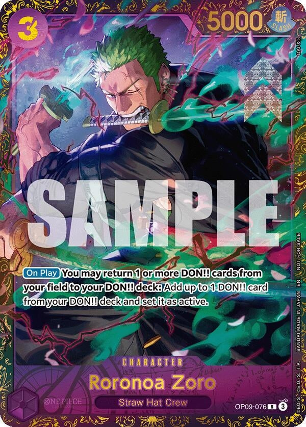 Roronoa Zoro (Championship 25-26 Regionals Season 1) (OP09-076) (OP-PR)